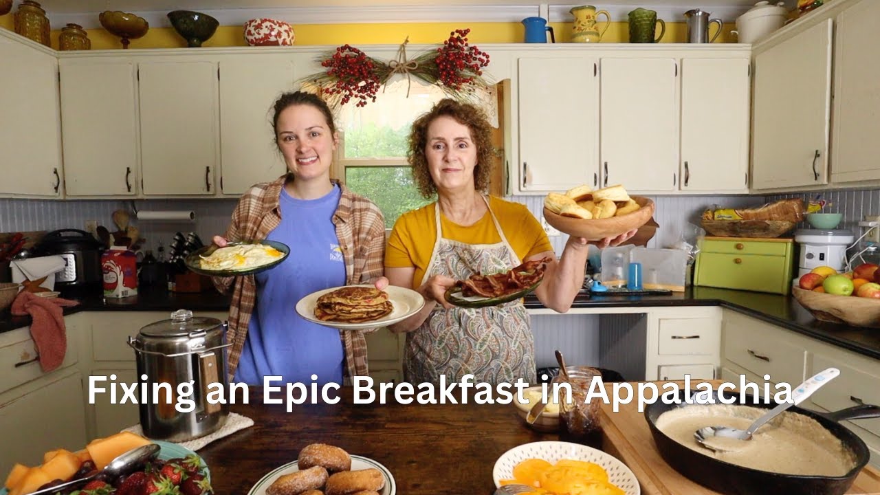Making a Hearty Family Breakfast in the Mountains (I Almost Burned the Gravy!!)