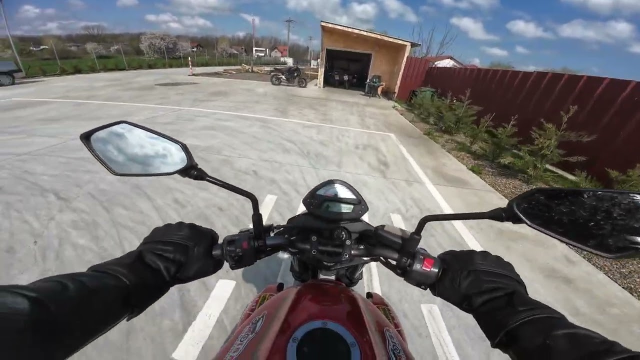 Școala moto, proba practică poligon/ examen moto/ traseu
