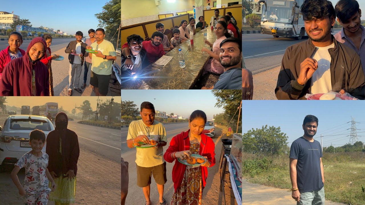 కొత్త సాంగ్ షూట్ కోసం అందరం పొద్దున్నే బయలుదేరాము🤗దారిలో మధ్యలో ఆగి టిఫిన్ చేసాము 👍#deevena#yodha