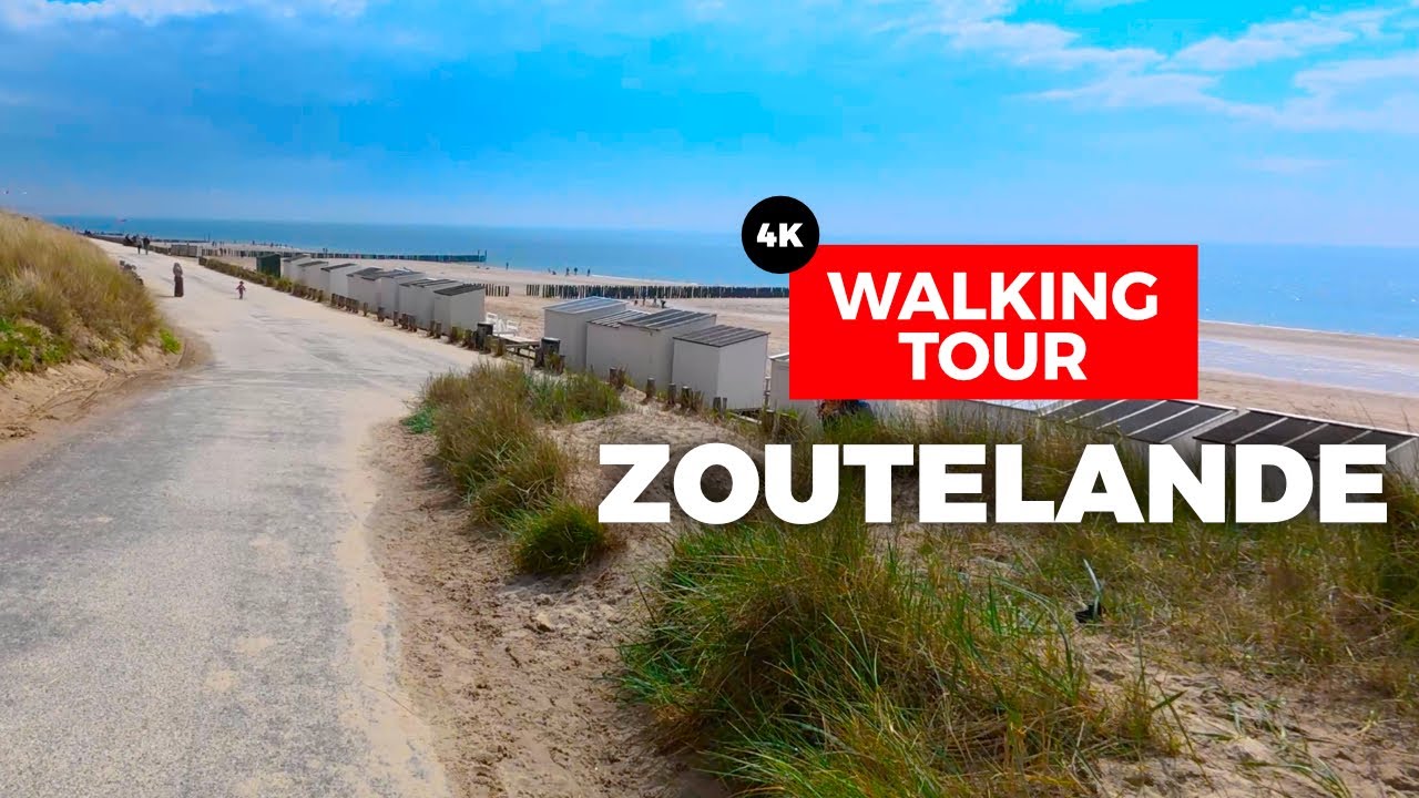 Zoutelande, Zeeland, Netherlands 🇳🇱 Walking Tour | Beach, Dunes & Village (4K 60FPS, 2025)