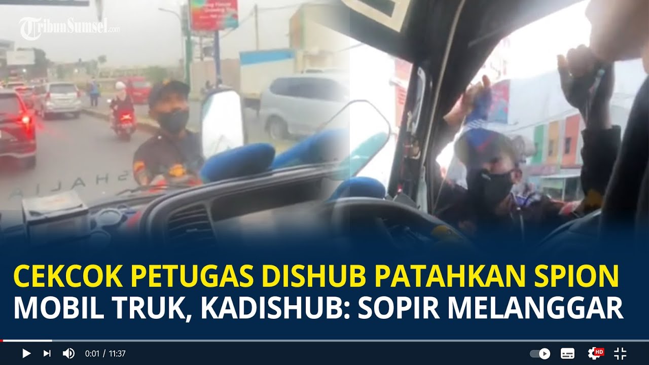 Viral Cekcok  Petugas Dishub Patahkan Spion Mobil Truk di Tangerang, Kadishub: Sopir Melanggar
