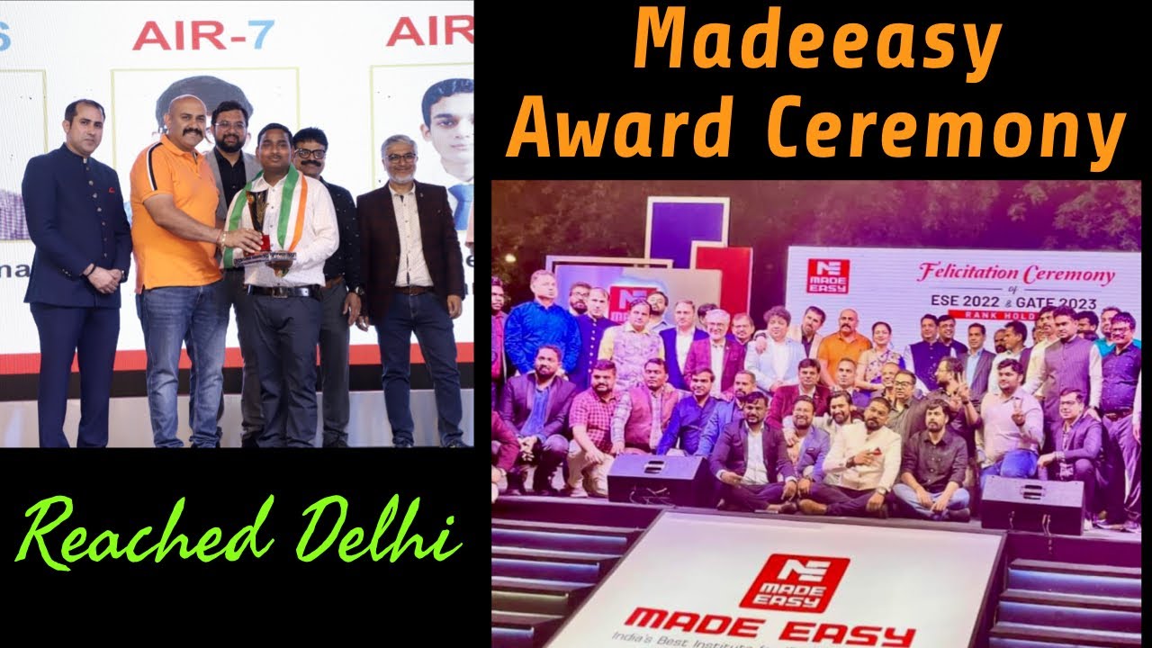 MadeEasy Award Ceremony || All toppers in one stage || Family reached Delhi @SaurabhPandeSir