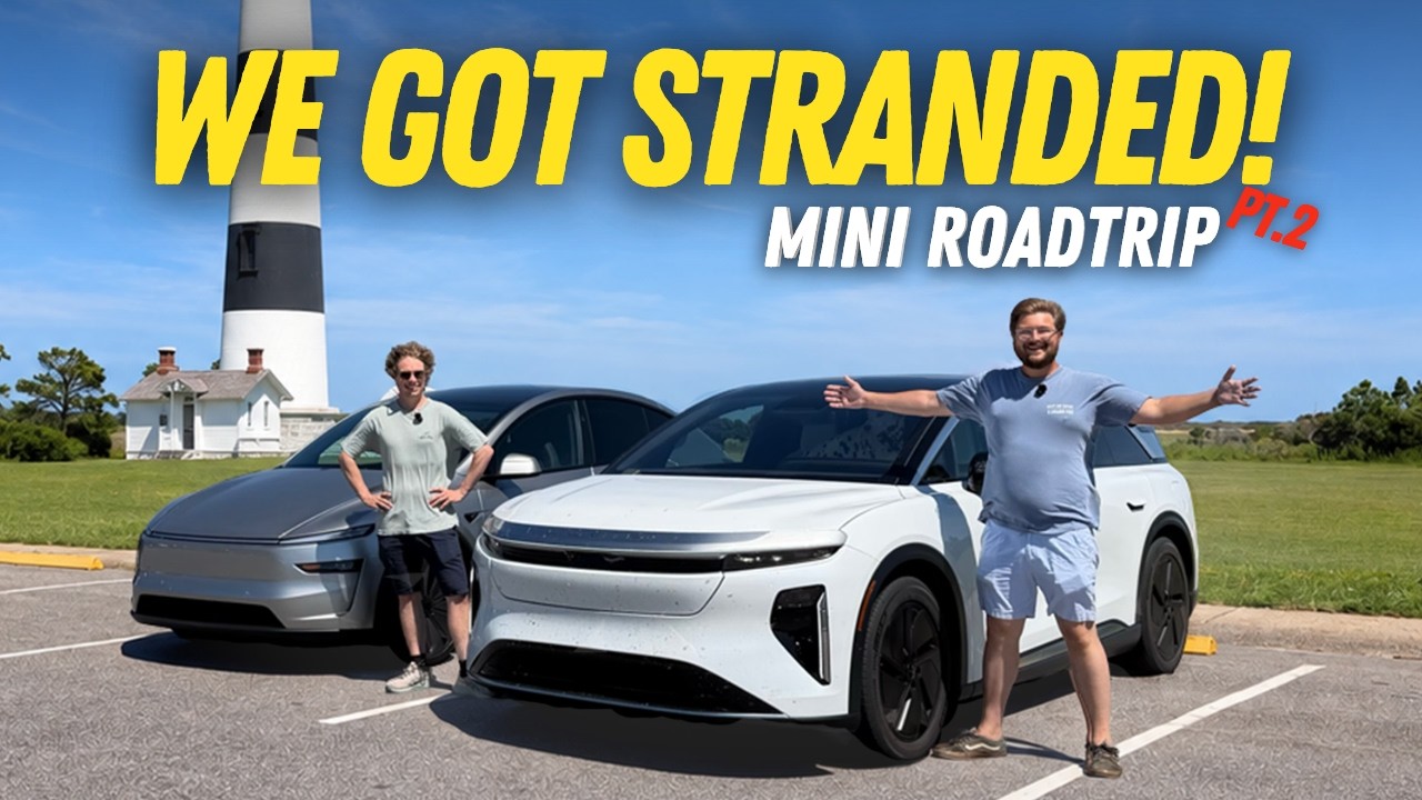 Lucid Gravity и Tesla Model Y L &mdash; упакованы и отправляются через Внешние отмели