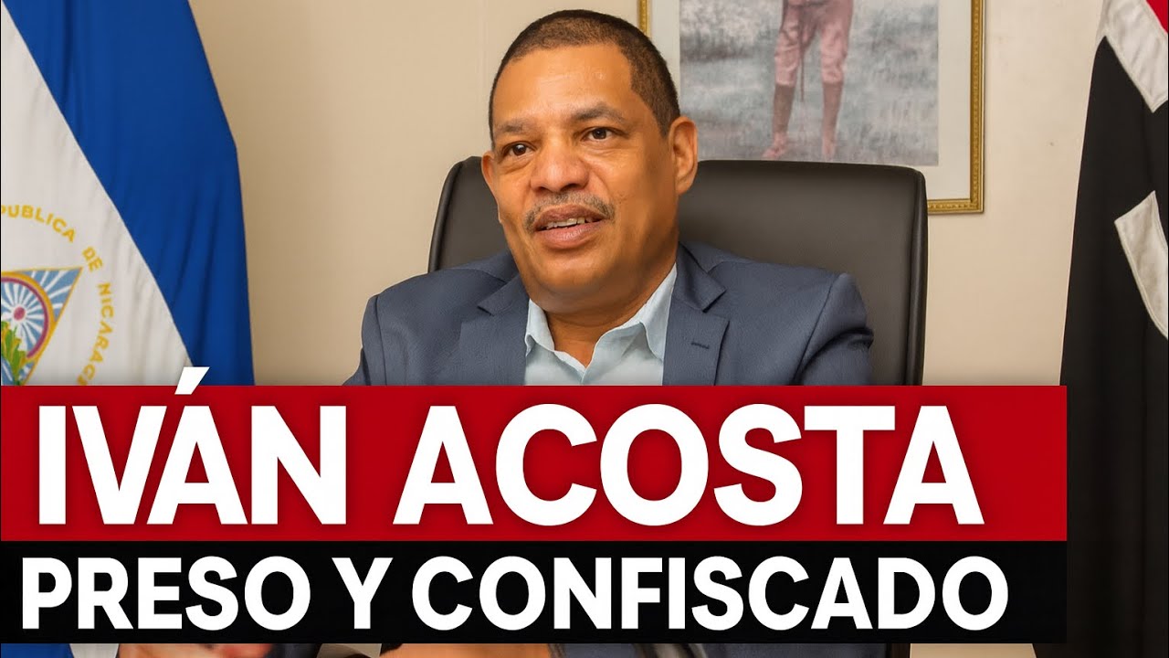 Iván Acosta, preso y confiscado