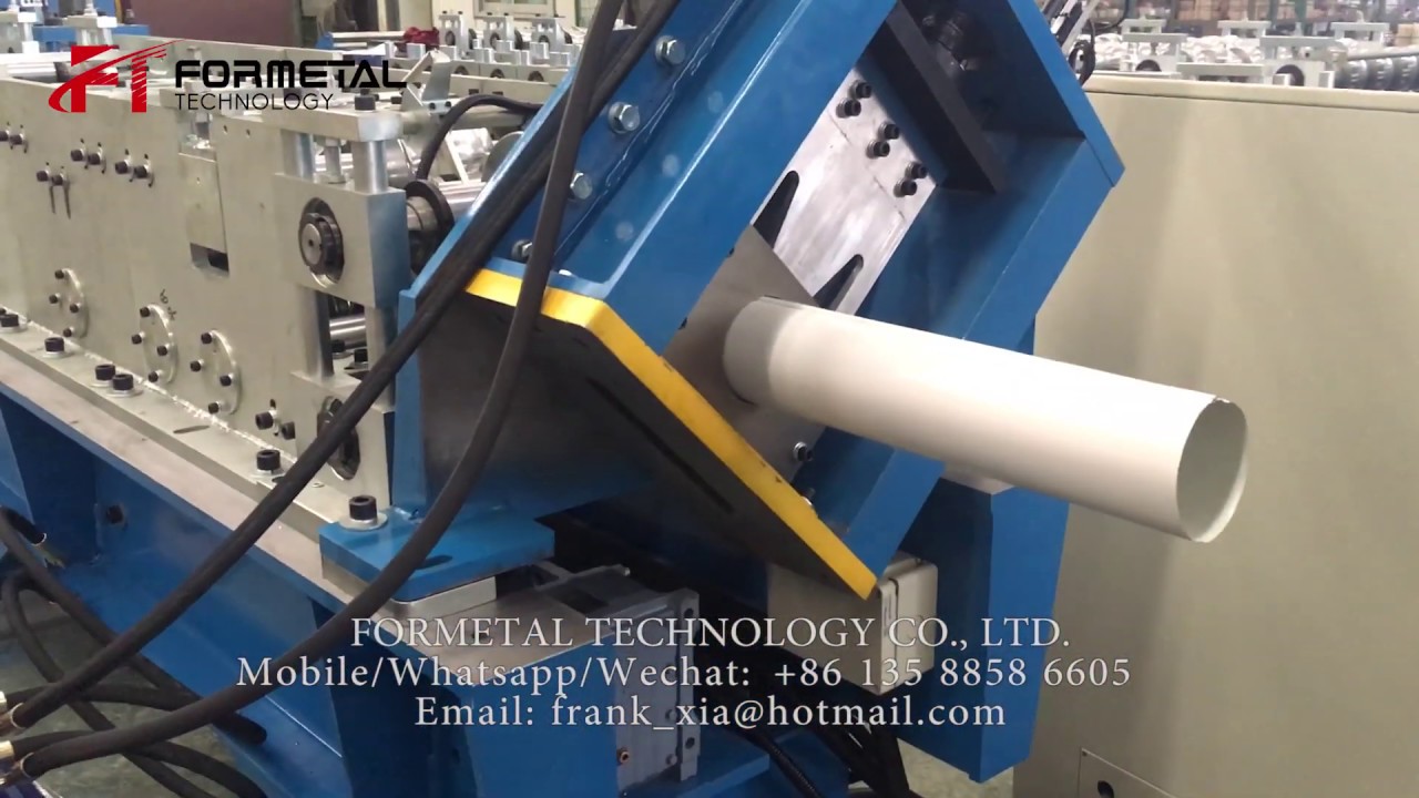 How to run Round Downspout Roll Forming Machine - Formetal Technology