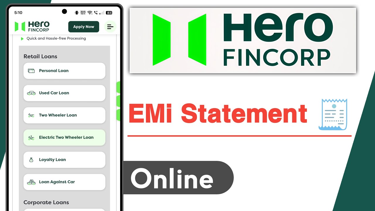 Hero FinCorp EMi Statement Online