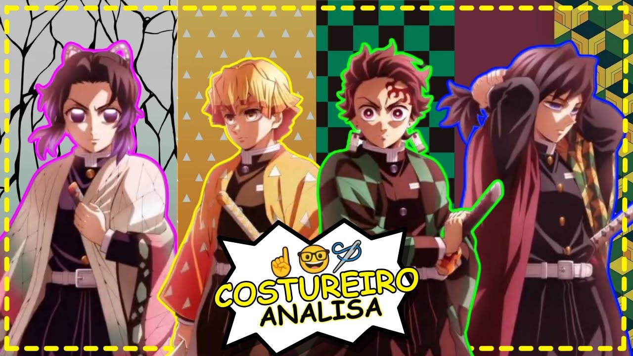 COSTUREIRO ANALISA: 5 CURIOSIDADES DOS TRAJES DE DEMON SLAYER!☝️🤓🪡