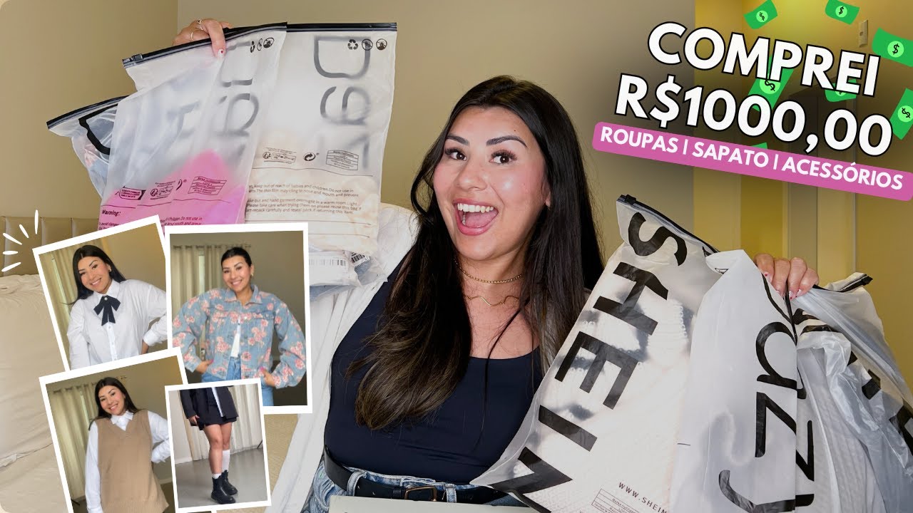 COMPREI R$1000,00 NA SHEIN | MOTF | DAZY | #roupasshein #comprinhasnashein #shein #sheinhaul #moft