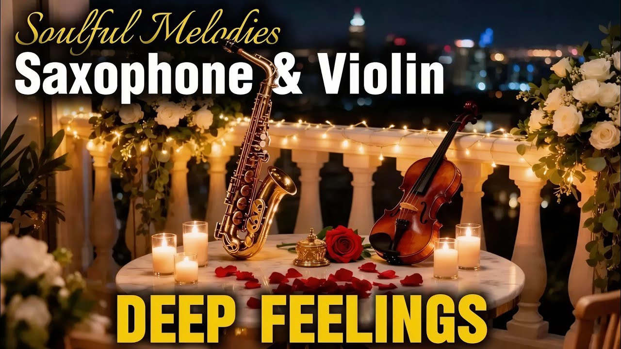 Midnight Romantic Instrumental Music 🌙 Beautiful Saxophone, Violin & Piano Love Songs