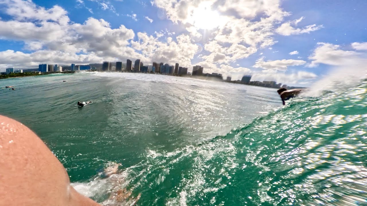 Raw POV Pumping Summer Swell at Ala Moana BOWLS