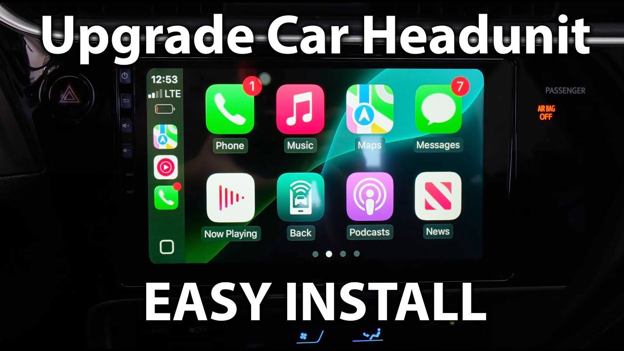 Carplay Radio Corolla 2017 2018 | Steering Wheel Controls, Reverse Camera, and more | Beginner DIY