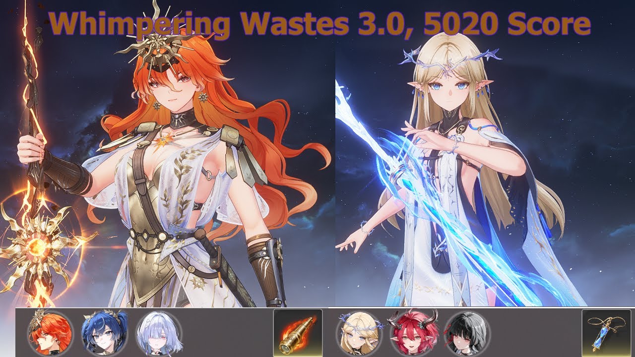 Whimpering Wastes Patch 3.0 - s0r1 Augusta & s0r1 Cartethyia, 5020 Score | Wuthering Waves
