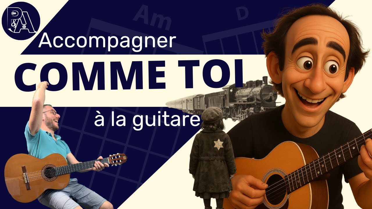 Comme toi (Jean-Jacques Goldman) : rythmique simple et accords pour accompagnement guitare