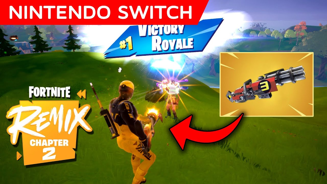 Fortnite Chapter 2 Remix: Eminem Boss, Mythic RG Minigun - Nintendo Switch Gameplay | FULL GAME