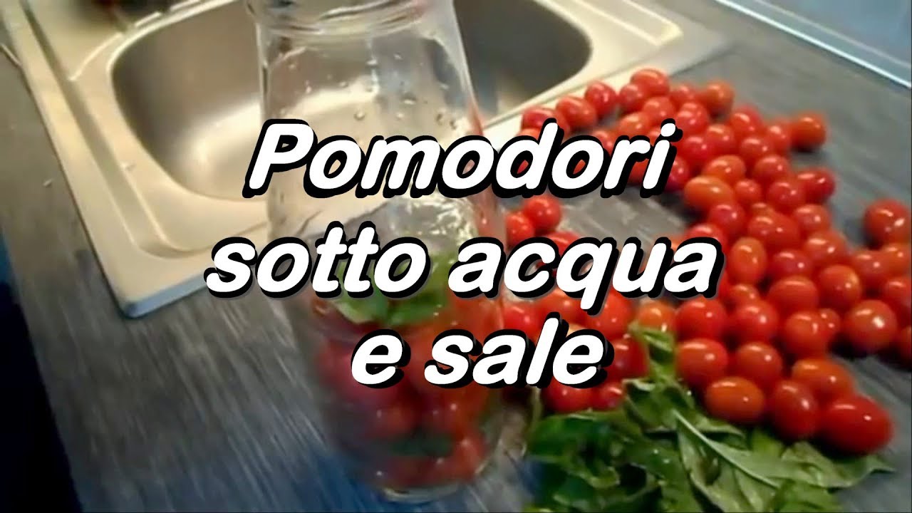 CONSERVARE I POMODORI SOTTO ACQUA E SALE