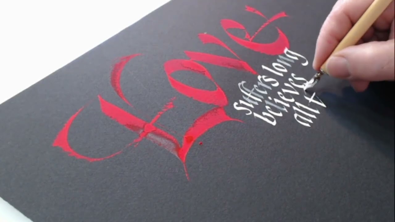 Italic Calligraphy Demonstration