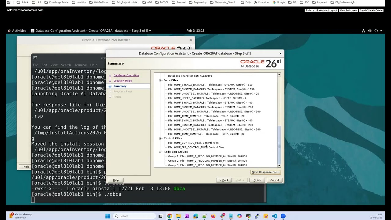 Установка Oracle 26ai и создание базы данных | Enterprise Edition