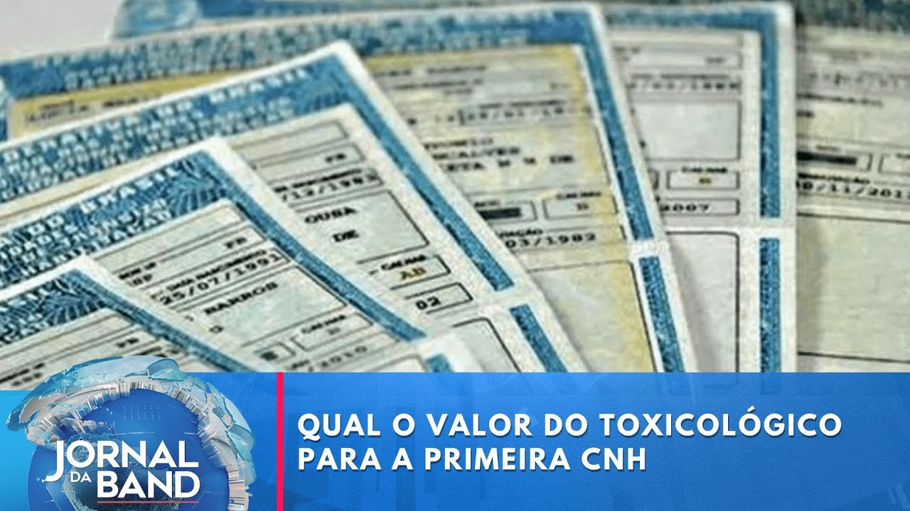 Saiba quanto custa o toxicológico para a primeira CNH | Jornal da Band