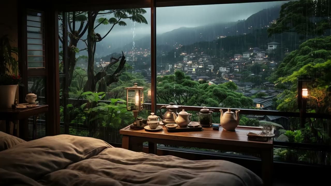 Gentle Piano and Rain Sounds on the Window 🌧️ Relax Your Mind for Deep Meditation and Peaceful Sleep