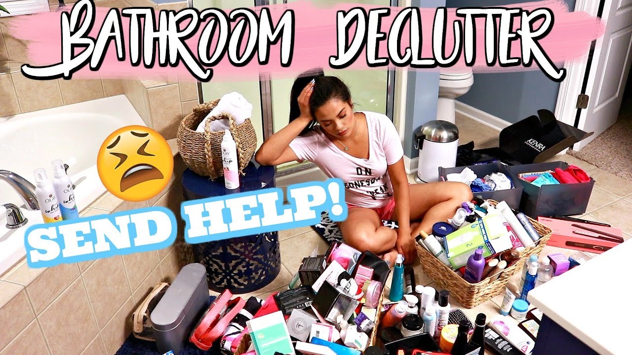MAJOR BATHROOM DECLUTTER!
