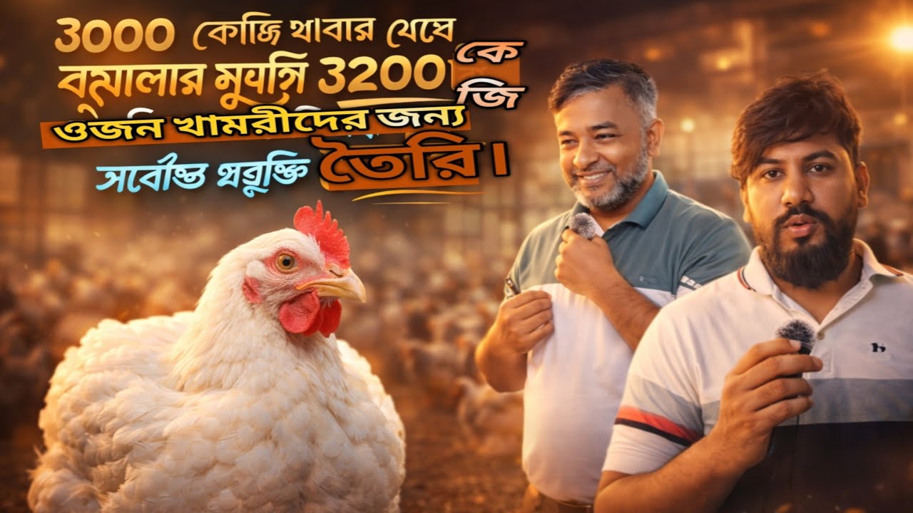 🚀 পোল্ট্রি খামারিদের জন্য ইতিহাস সৃষ্টি! 🚀৩০০০ কেজি খাবার খেয়ে🔥 ৩২০০ কেজি লাইভ ওজন! 🔥