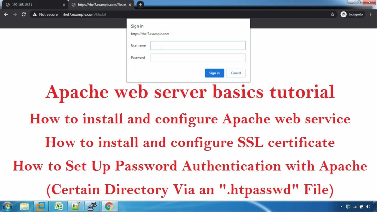 Apache web server basics tutorial (Tamil)