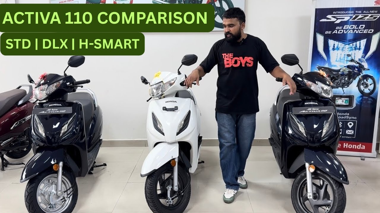 Honda Activa 110 | STD vs DLX vs H-Smart | Full Comparison