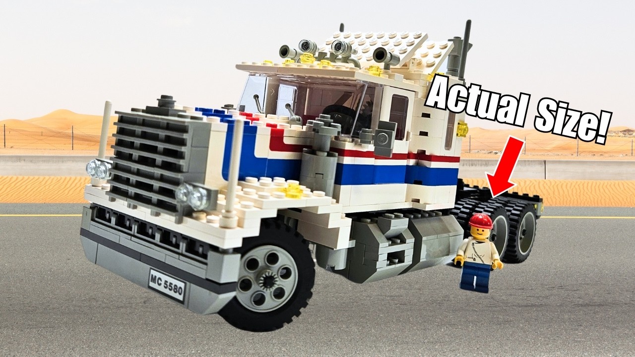 Lego MODEL TEAM 5580 Шоссейный грузовик (1986) Ретро скоростная сборка и обзор!