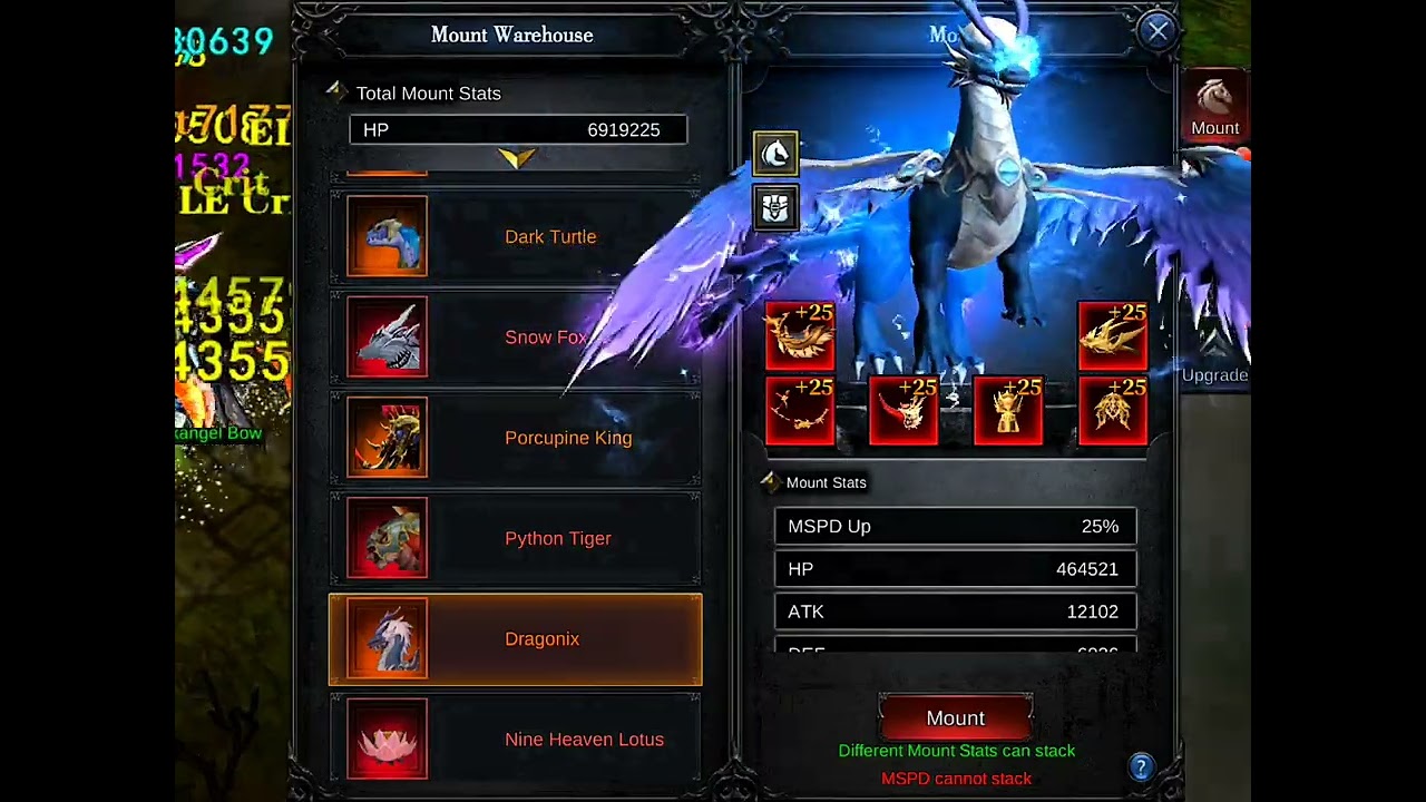 MU DRAGON HAVOC - RED MOUNT GEAR SKILL