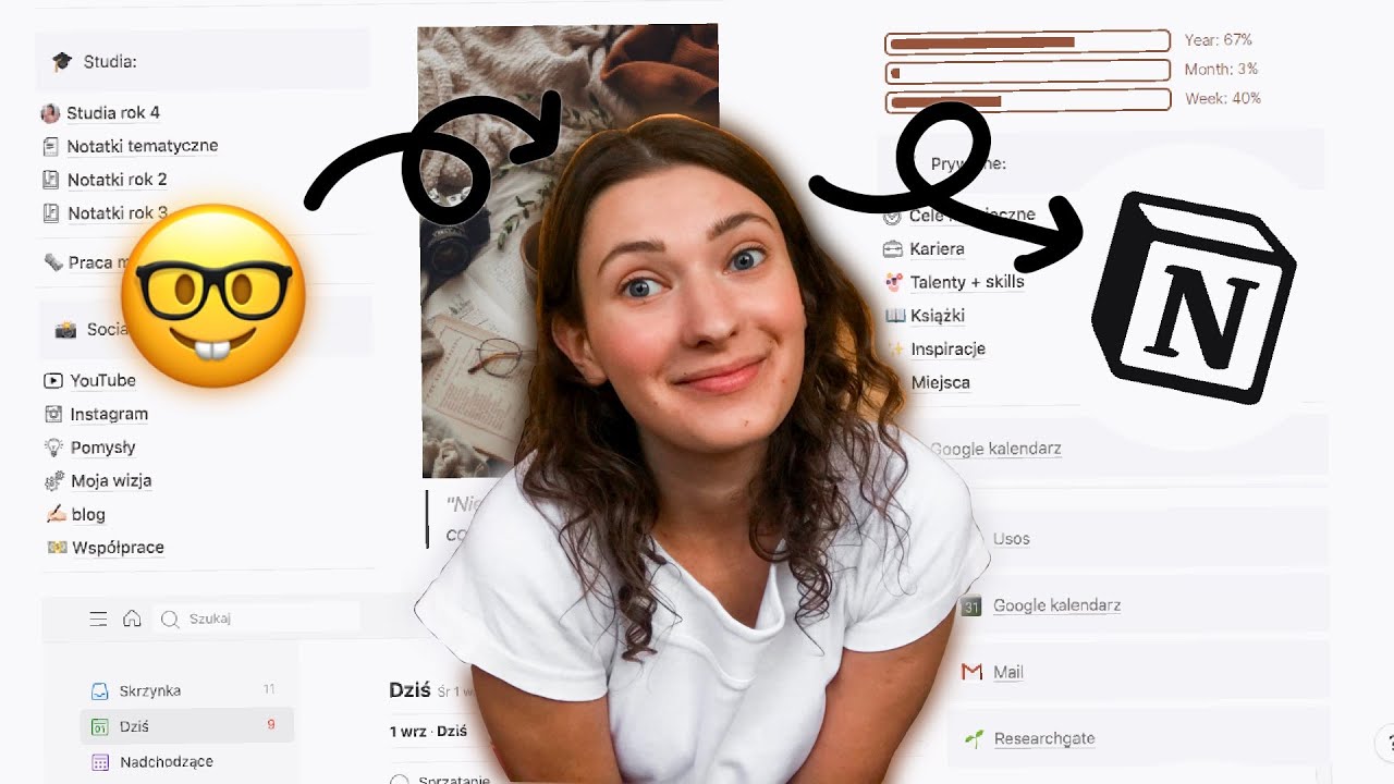 Szablon Studencki: Wszystko Czego Potrzebujesz do Organizacji 📝🎓 Notion Study Template Aesthetic