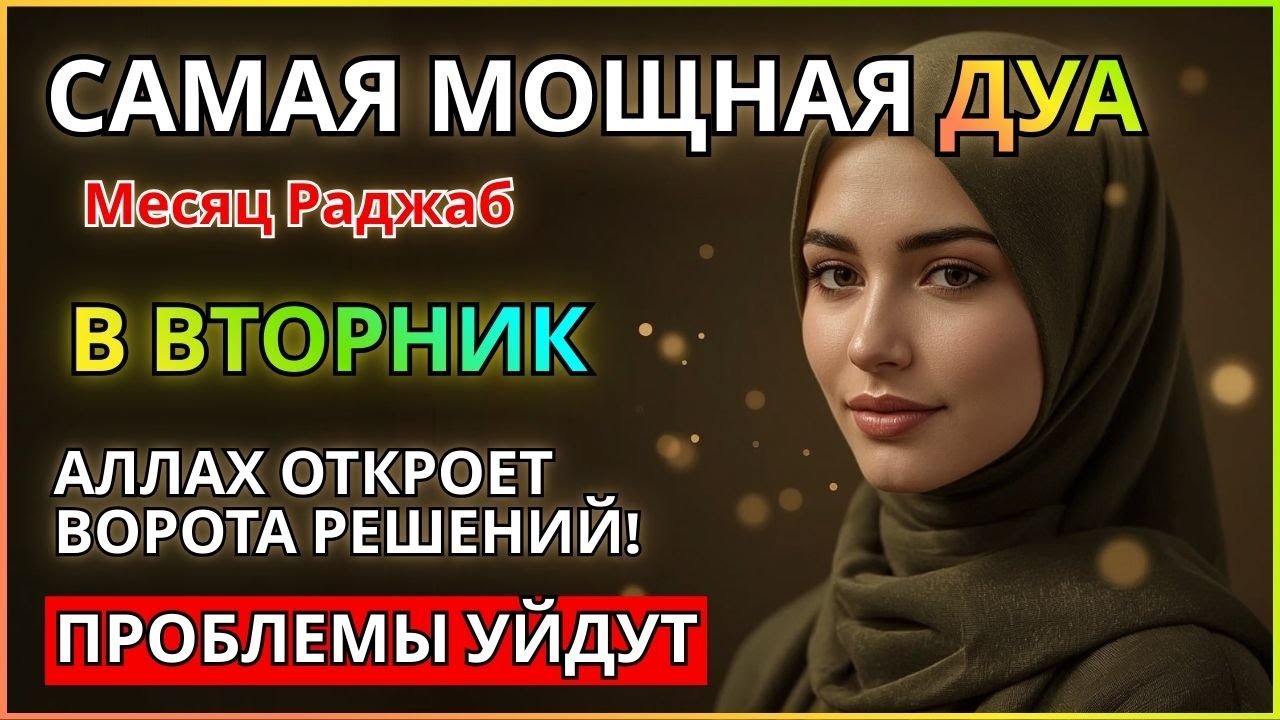 САМАЯ СИЛЬНАЯ ДУА в ВТОРНИК! РИЗК, БОГАТСТВО, УСПЕХ, СЧАСТЬЕ!