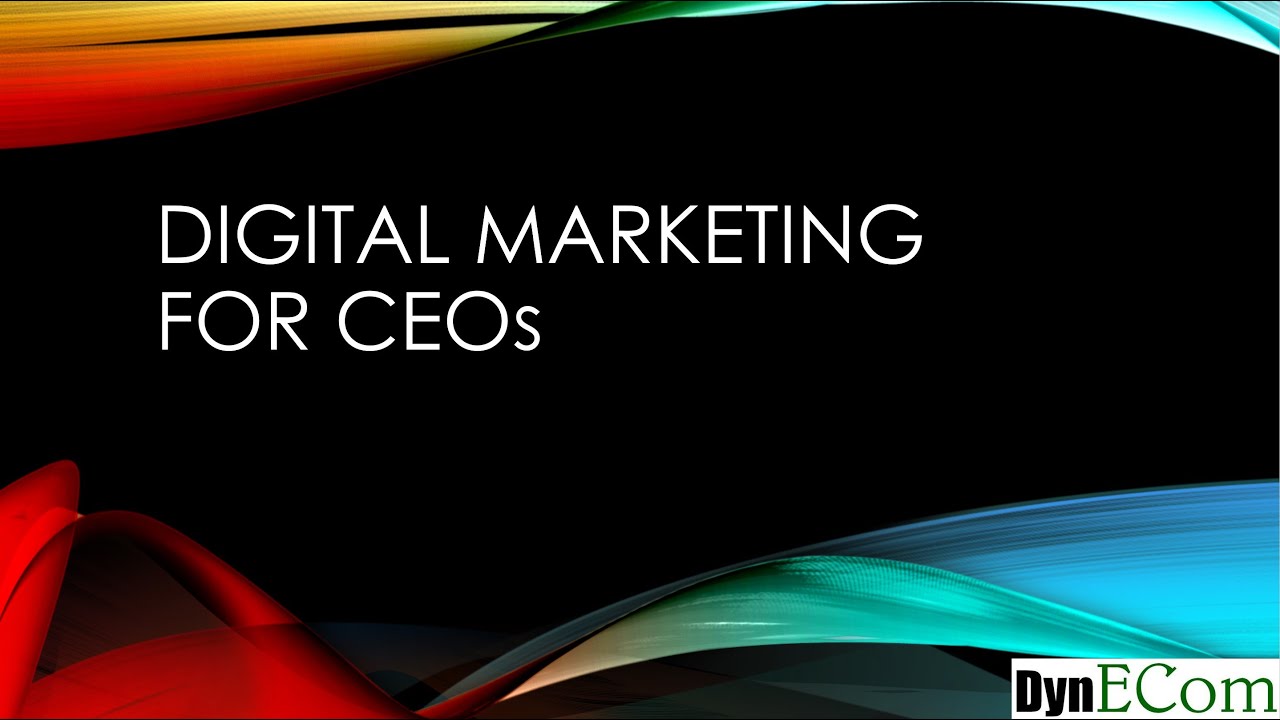 Digital Marketing for CEOs:   Lesson #1 Your CEO Skills Don't Apply Here