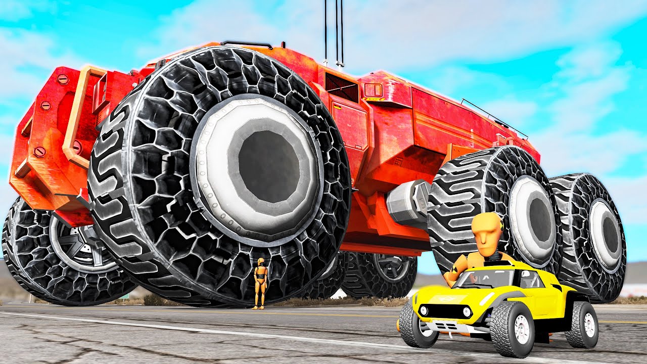 Biggest car vs Smallest car in Beamng drive