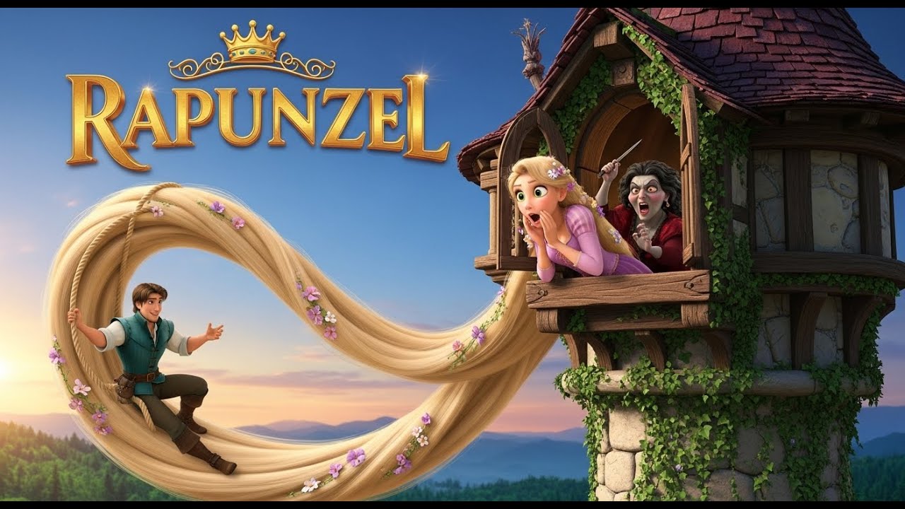 Rapunzel: La Torre Mágica | Cuento de los Hermanos Grimm Princesa de Cabello Largo