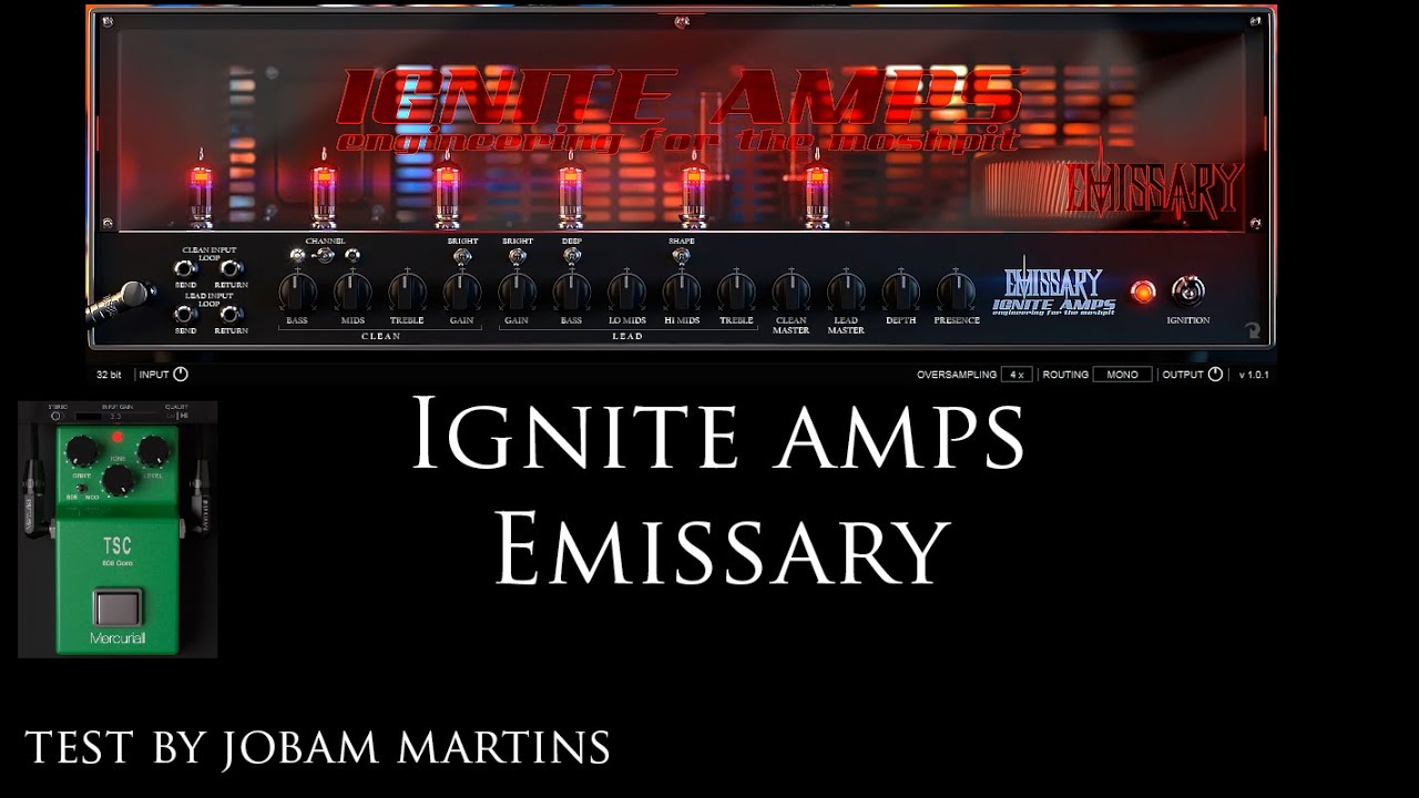 Ignite Amps Emissary(Custom amplifier) test - by Jobam Martins