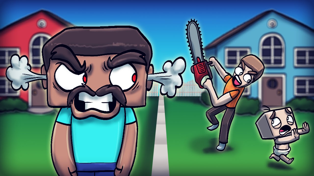 Minecraft | WHO'S YOUR DADDY? Neighbor + Loud Noise = ANGRY NEIGHBOR!