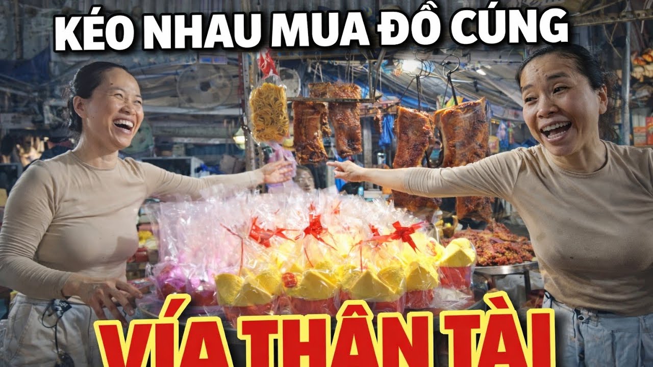 Không Khí Mua Đồ Cúng Ngày Vía Thần Tài – Người Người Đi Sắm Lễ