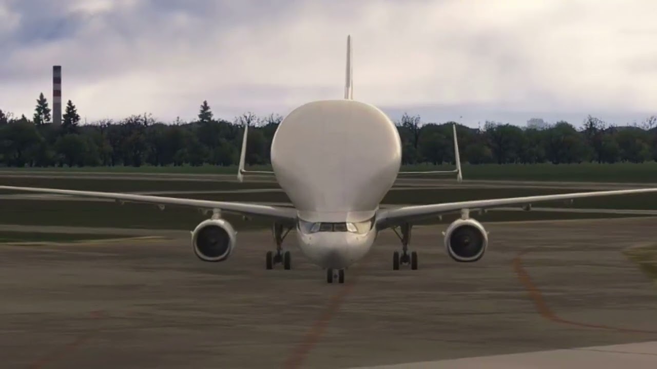 POUSO DO GRANDE BELUGA EM SAINT NAZAIRE 🇫🇷