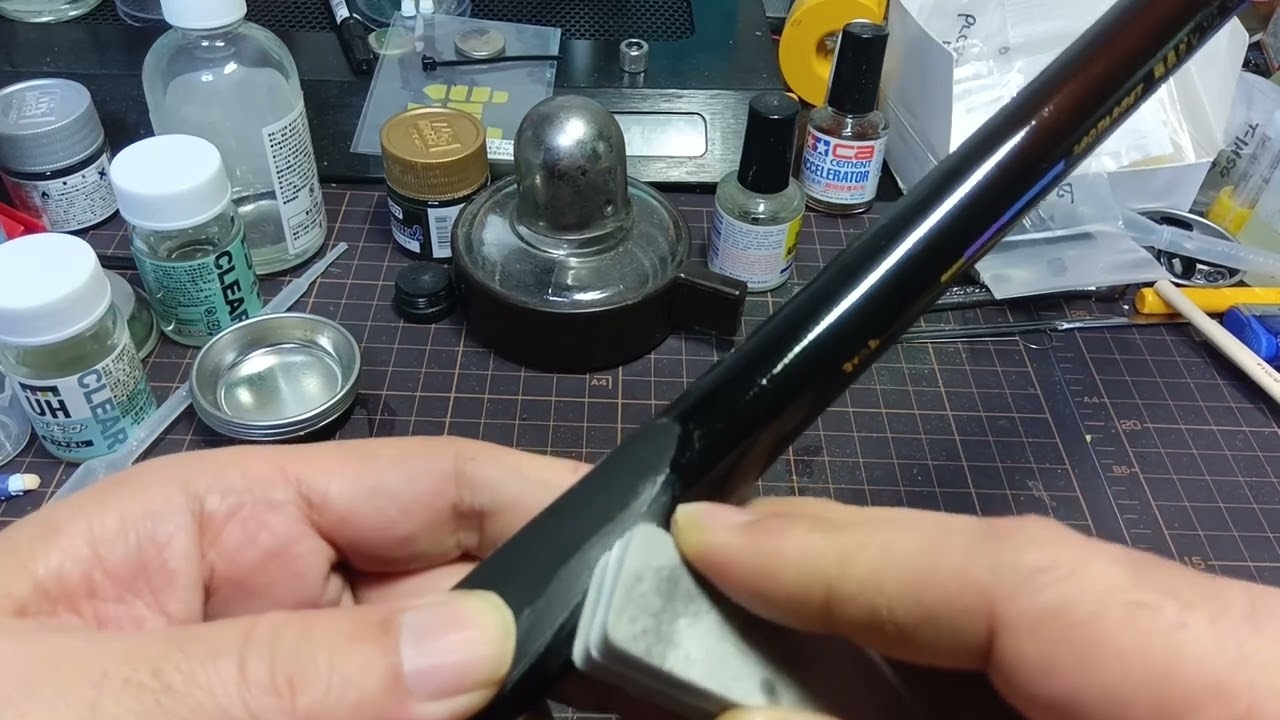 ウレタンの段差を削る