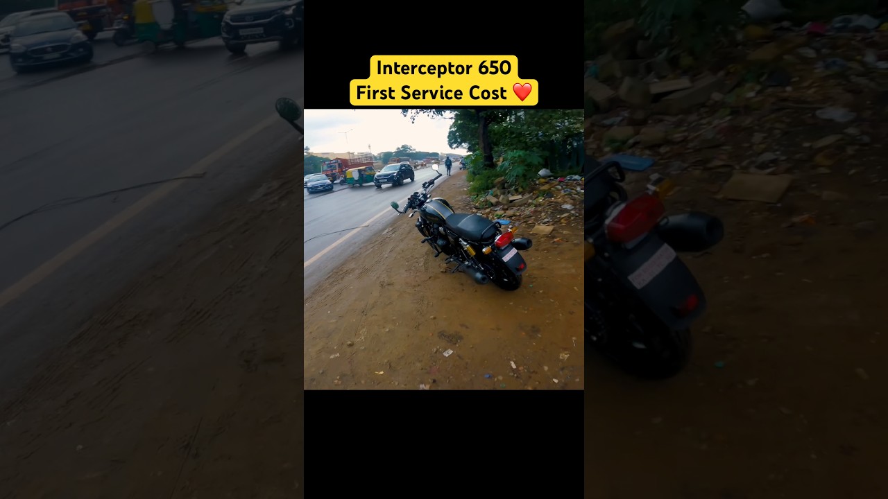 Interceptor 650 First Service Cost ❤️ #triaro #royalenfield  #interceptor650 #service #modified