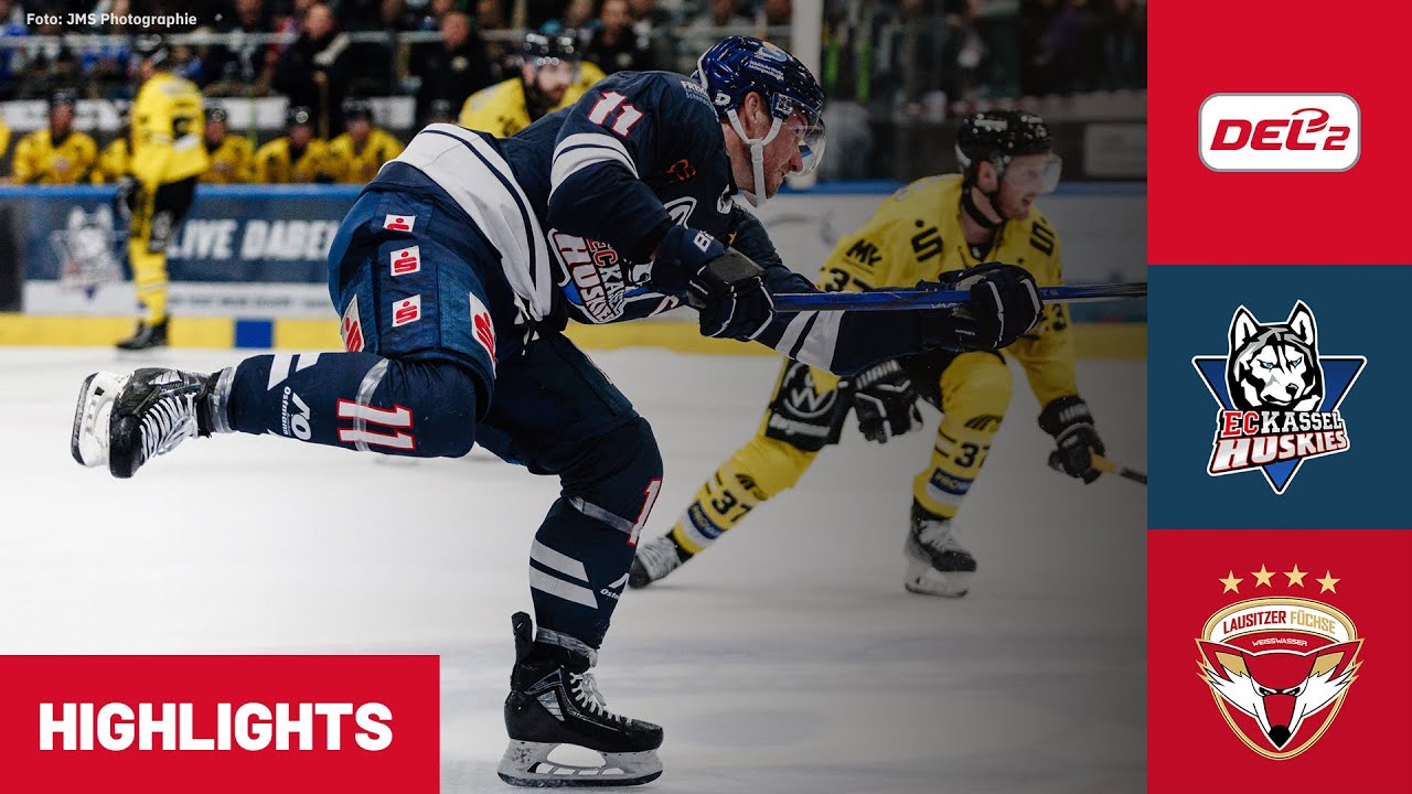 DEL2: EC Kassel Huskies vs. Lausitzer Füchse | Highlights
