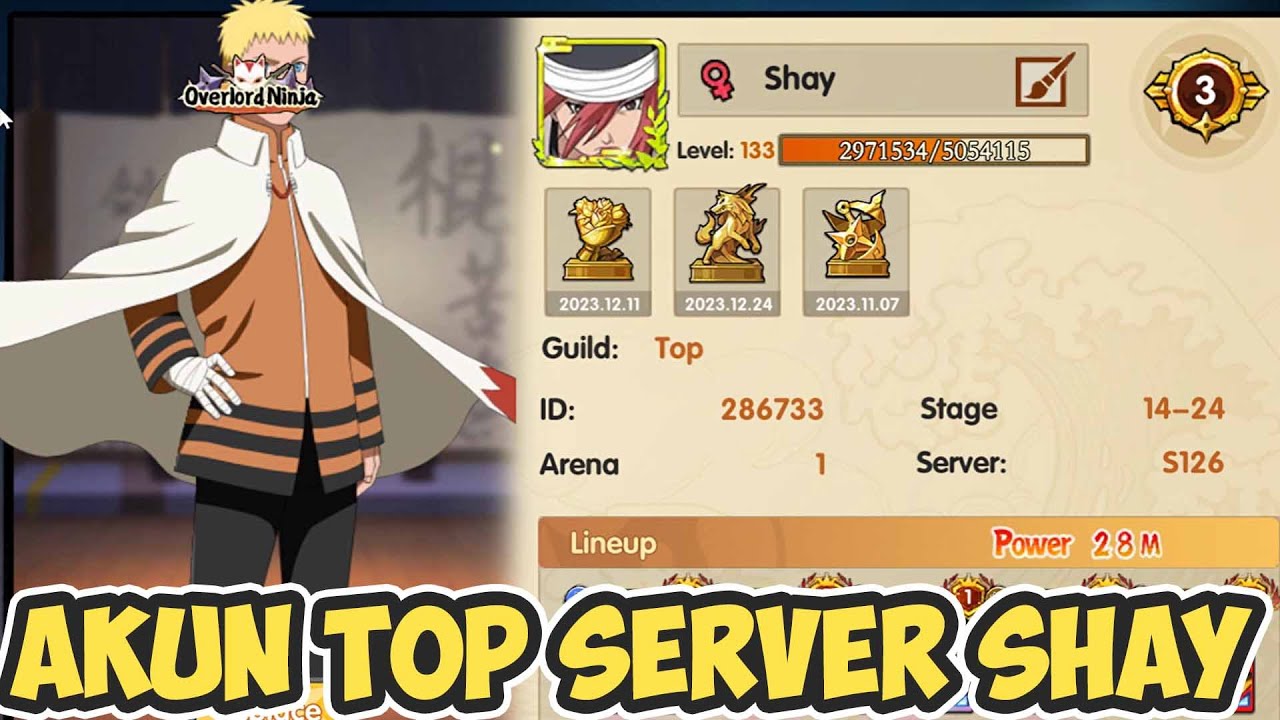 REVIEW AKUN VIEWERS TOP 1 ARENA | LANEUPNYA KUAT ASLI | RASENGAN RIVALS