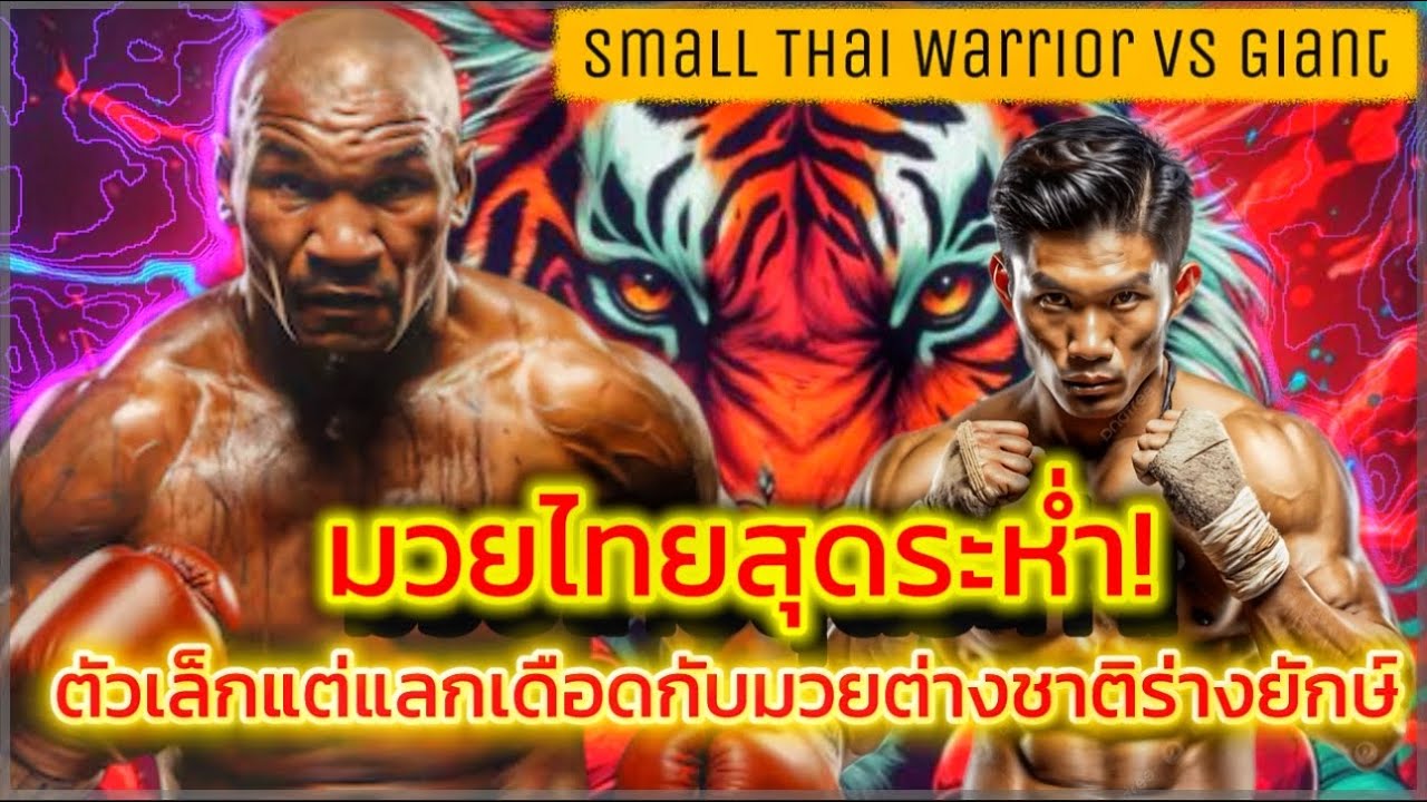 ตำนานมวยไทย! นักมวยตัวเล็ก อัดยักษ์ใหญ่เวทีโลกจนคนดูตะลึงสุดมันส์ในอดีต#muaythai #boxing #mma 