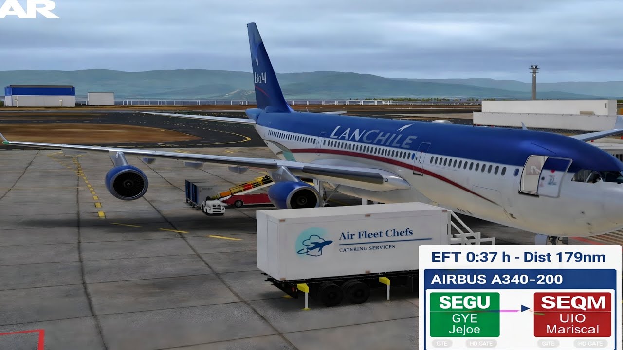 🛩️ VOO COMPLETO RFS | Airbus A340-200 🇪🇨📍SEGU (Jejoe) – ➡️ SEQM (Mariscal) Quad Hd.