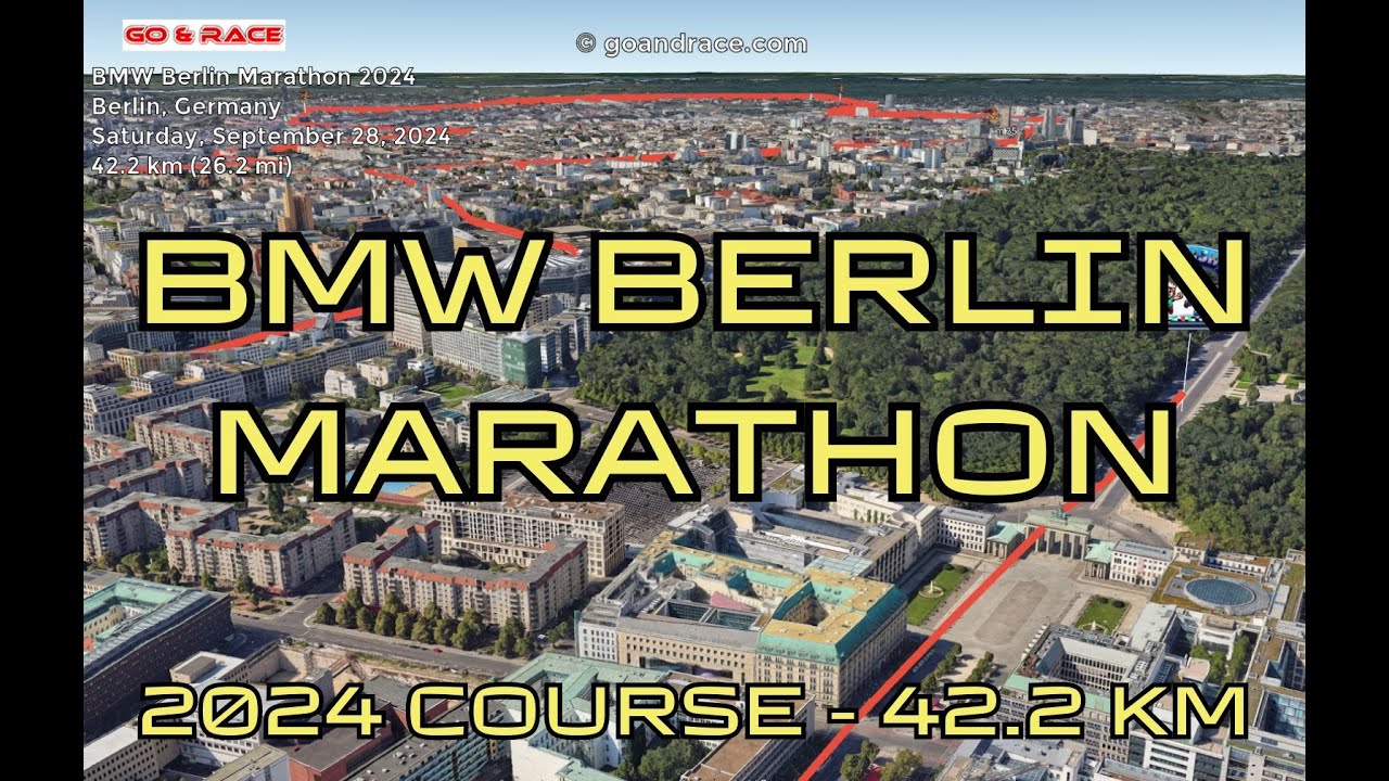 BMW Berlin Marathon 2024: fly over the marathon course!