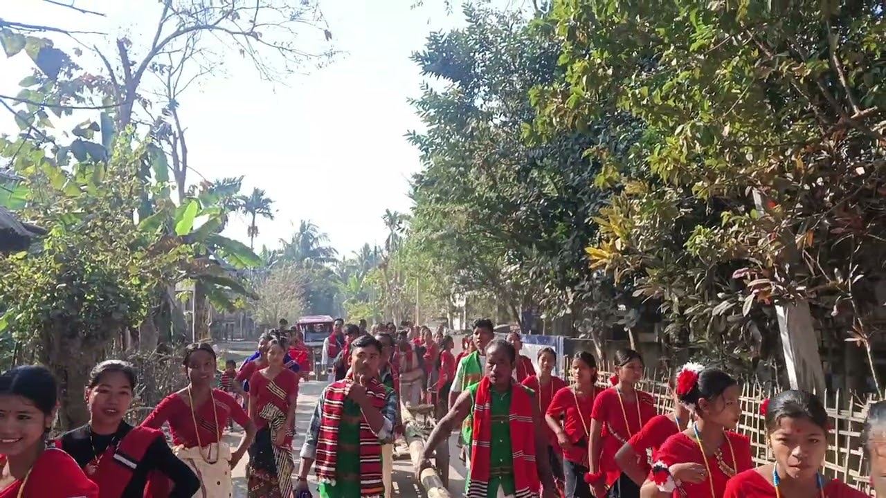 Ali-Aye-Ligang লাই খুটা স্থাপন অনুন্থন। গুৱালাবাৰী মিছিং।।। মাজুলী