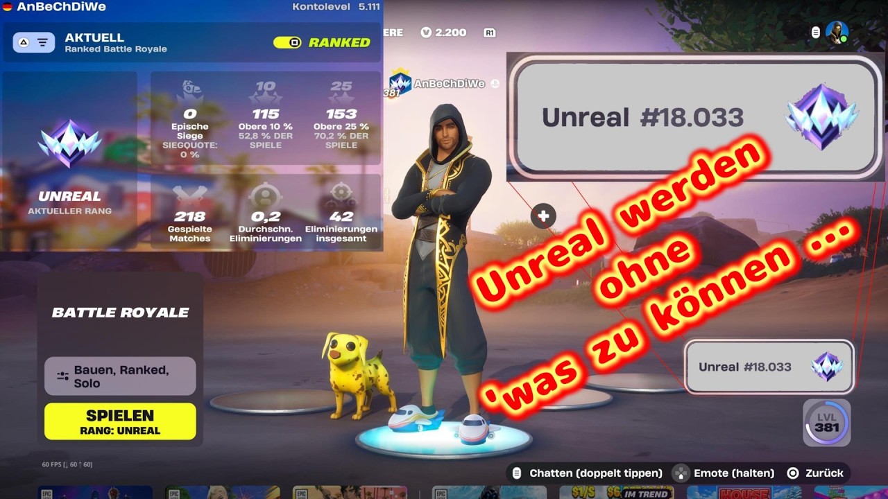 Wie man UNREAL werden kann - Ranked Battle Royale 18.033 in #Fortnite 7.1 PS5 gameplay