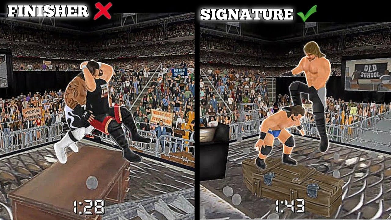 WWE CRAZYES SIGNATURE Vs FINISHERS 😱 Which is BETTER 🤔 Wrestling Empire| wr3d