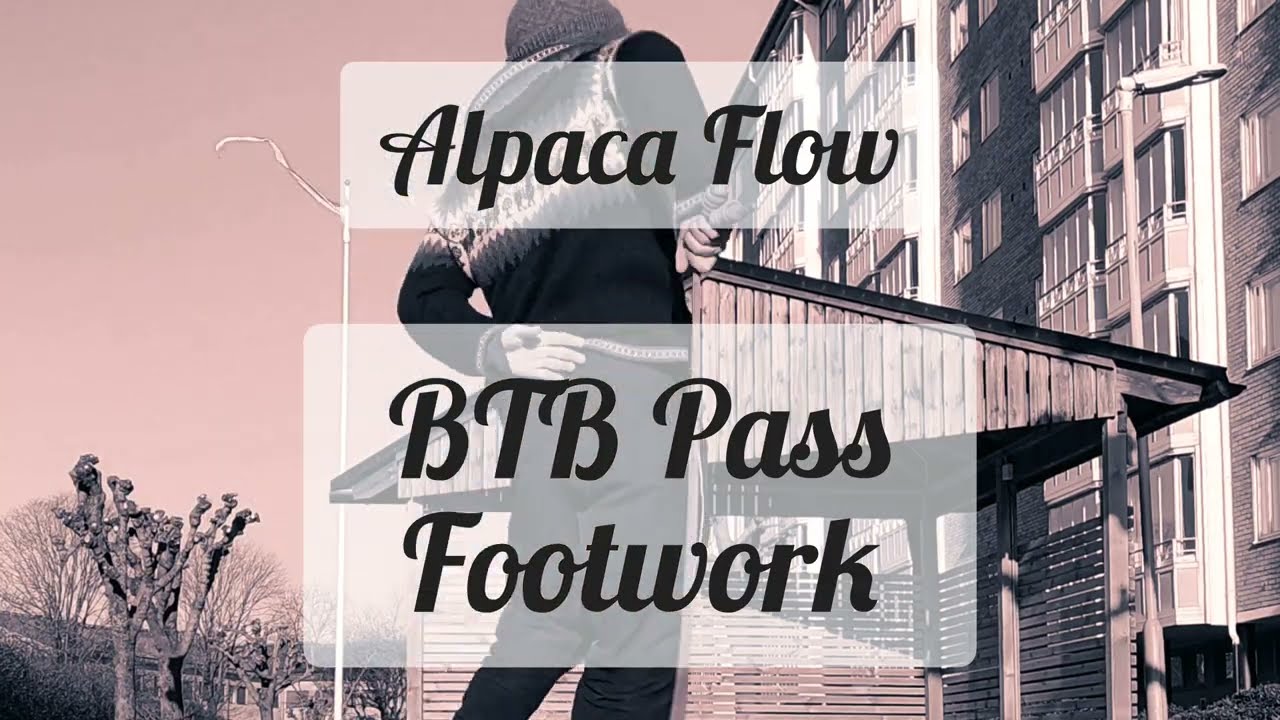 Rope Flow Tutorial - 1H Behind The Back/Back to Back Pass/Back Swap Footwork