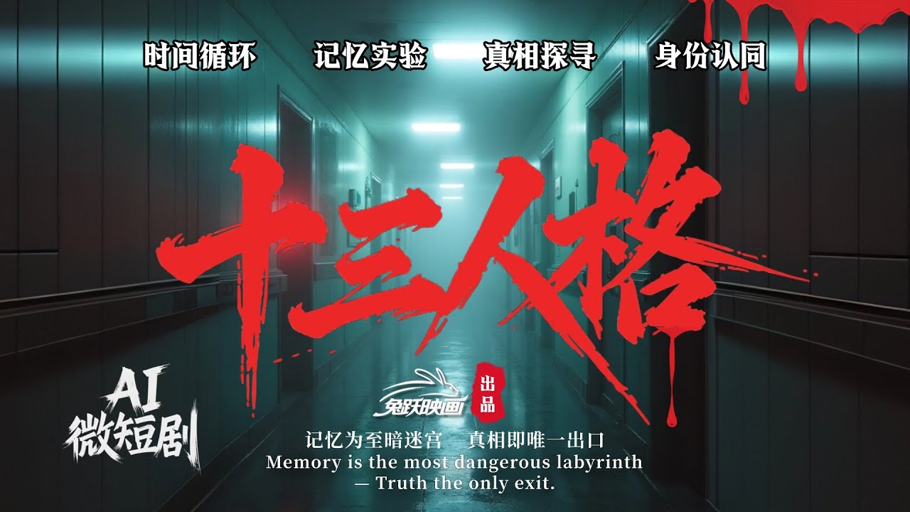 挑战一人AI成片，AI悬疑短剧《十三人格》